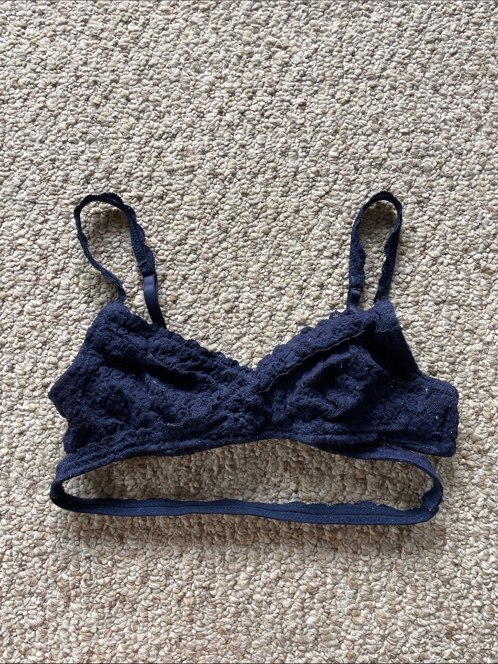 🔹New Listing🔹 aerie Navy Lace Bandeau Bralette
